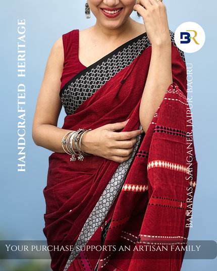Rukmini Varnika Handloom Cotton Saree