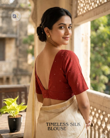 Radha Madhuri Cotton Silk Blouse
