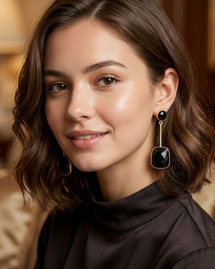 Bhaimi Noir Earrings