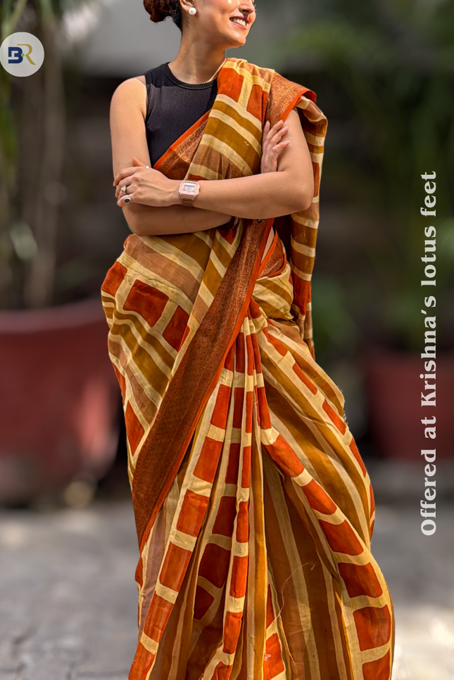 Nitya Kishori Pure Chanderi Silk Saree