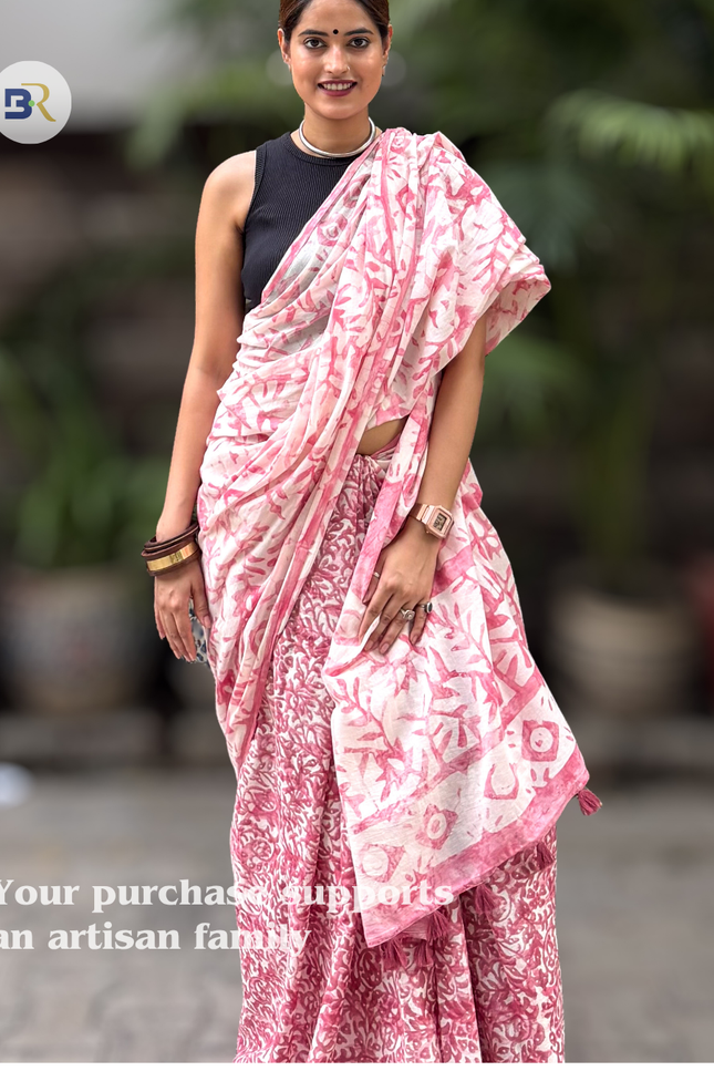 Lalita Sakhi Mul Cotton Saree