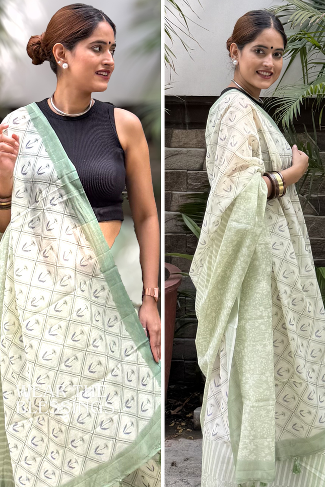 Chandramukhi Krishna Mul Chanderi Saree