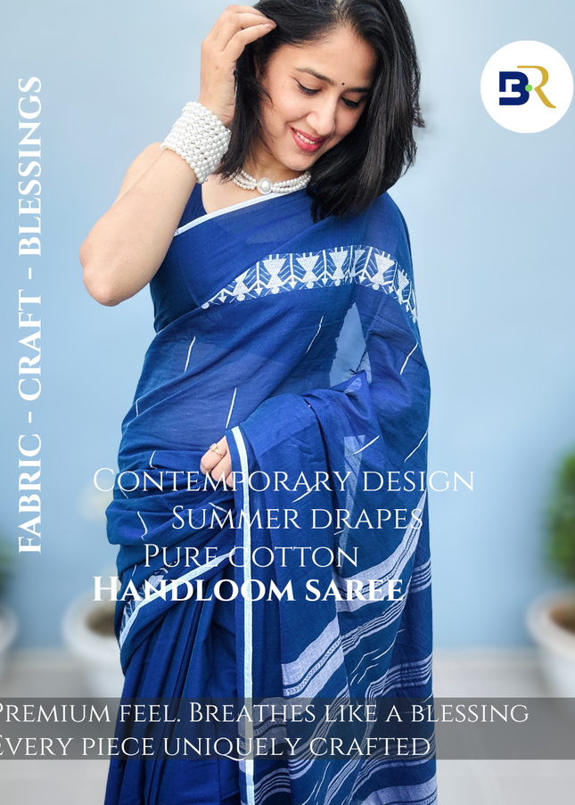 Neel Madhavi Handloom Cotton Saree