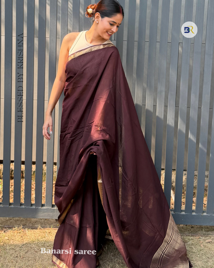 Barsana Mitti Banarasi Saree