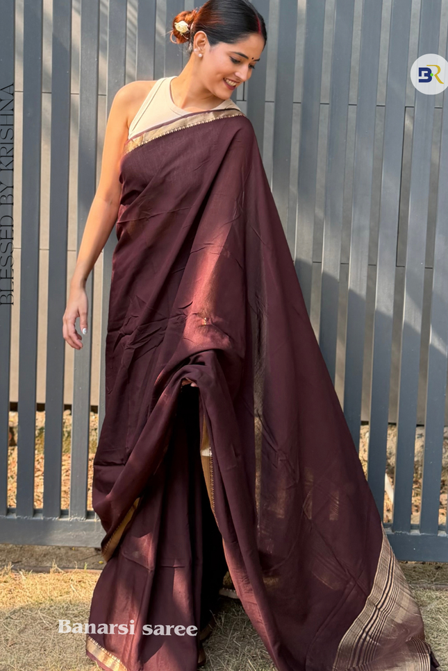 Barsana Mitti Banarasi Saree