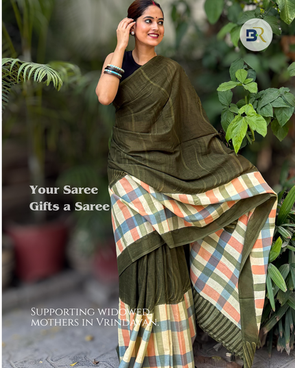 Krishna Bhadra Mul Cotton Saree