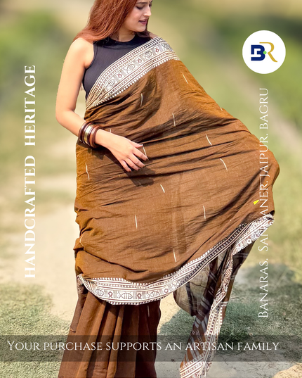 Vrindavan Mitti Handloom Saree
