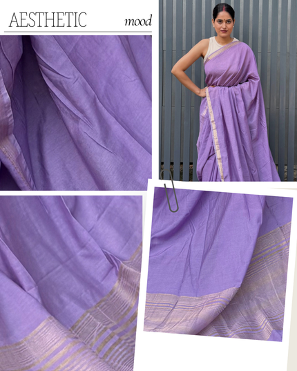 Priya Kunj Mauve Banarasi Saree