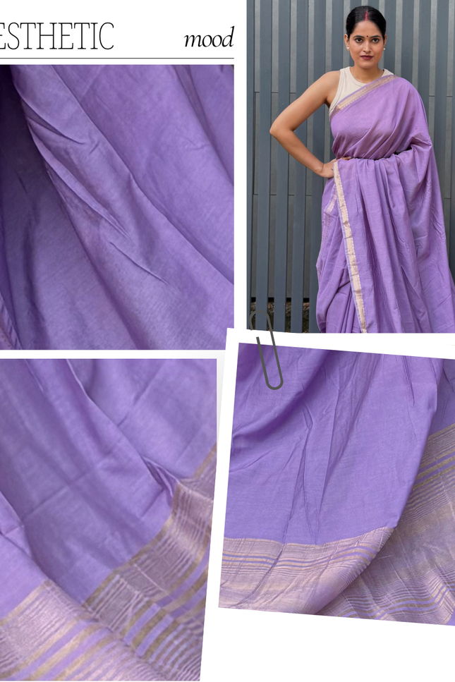 Priya Kunj Mauve Banarasi Saree
