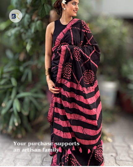 Krishna Kalindi Mul Cotton Saree