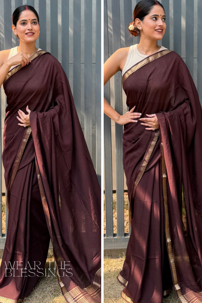 Barsana Mitti Banarasi Saree