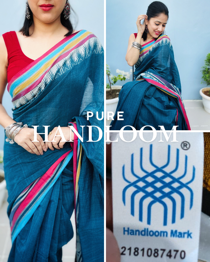 Satyabhama Neelambara Handloom Saree