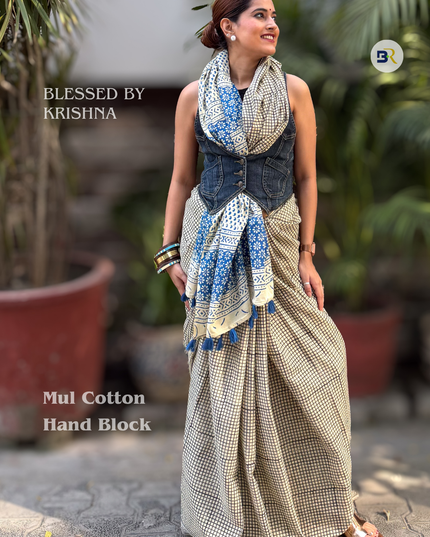 Gopika Yamuna Tara - Mul Cotton Saree