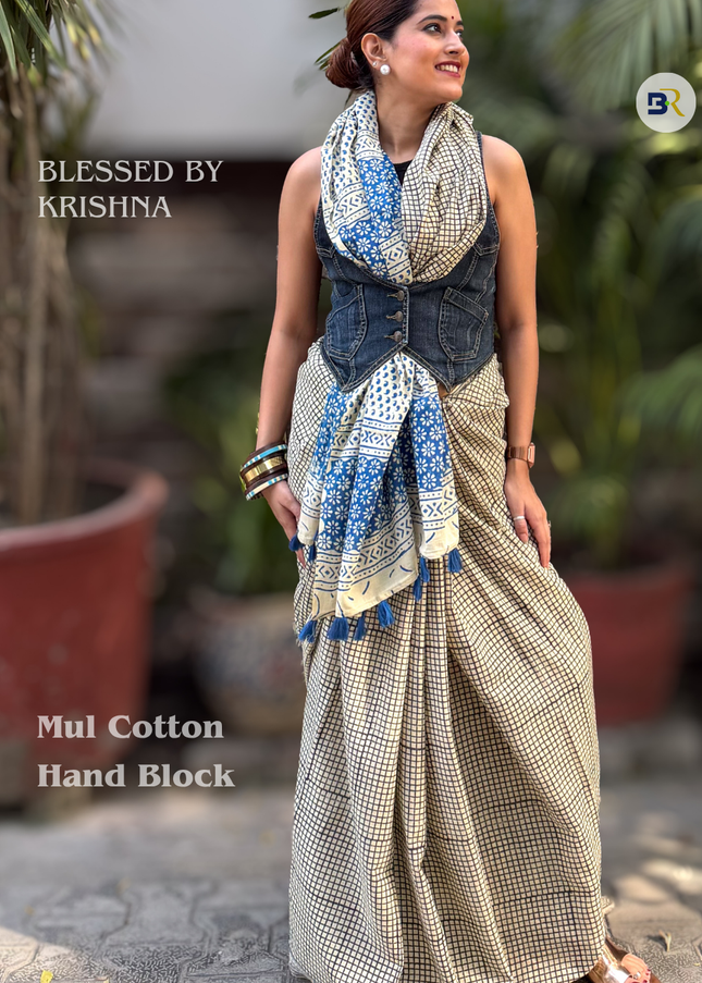Gopika Yamuna Tara - Mul Cotton Saree