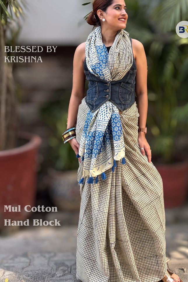 Gopika Yamuna Tara - Mul Cotton Saree