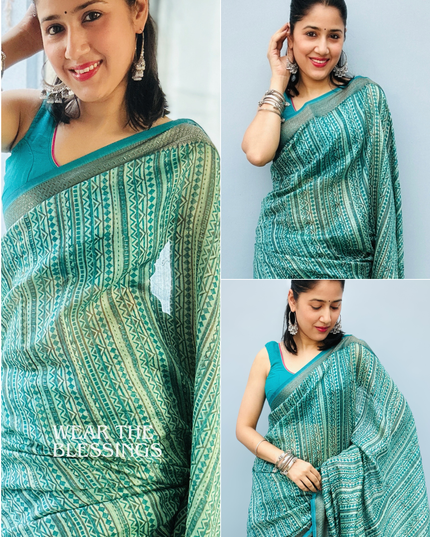 Hari Priya Chanderi Silk Saree