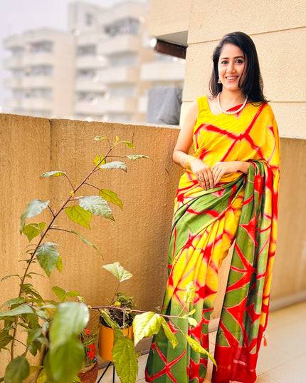 Krishna Rangotsa Chanderi Silk Saree