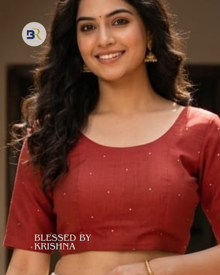 Radha Madhuri Cotton Silk Blouse