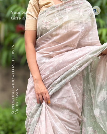 Shyama Tulsi Chanderi Saree