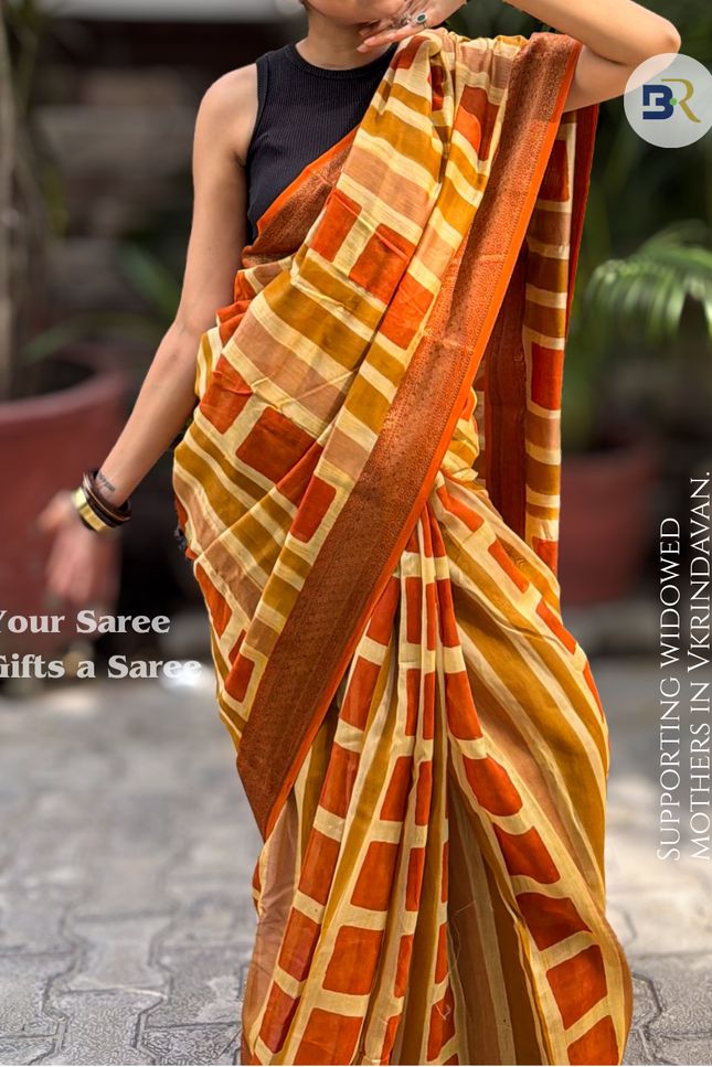 Nitya Kishori Pure Chanderi Silk Saree