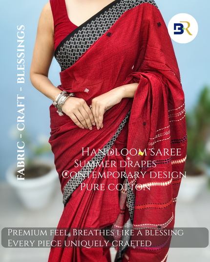 Rukmini Varnika Handloom Cotton Saree