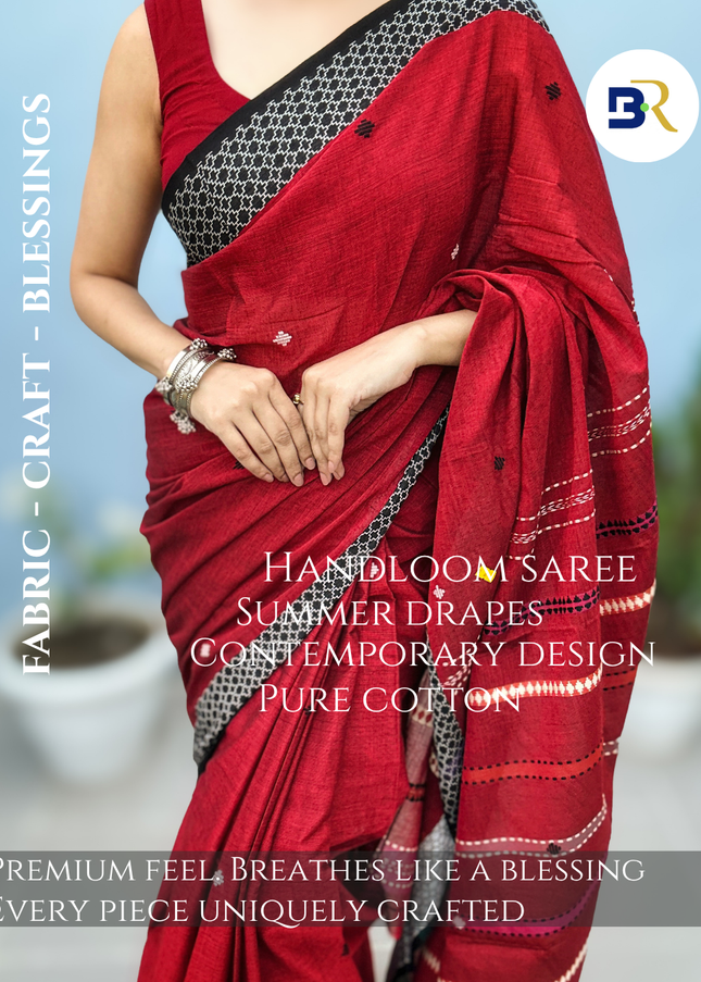 Rukmini Varnika Handloom Cotton Saree