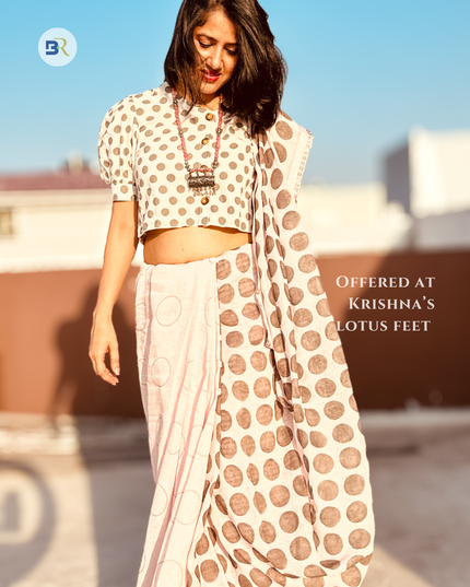 Chandravali Grace – Pure Linen Saree