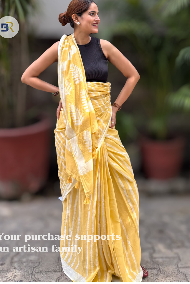 Bhori Sakhi Sunshine Mul Cotton Saree