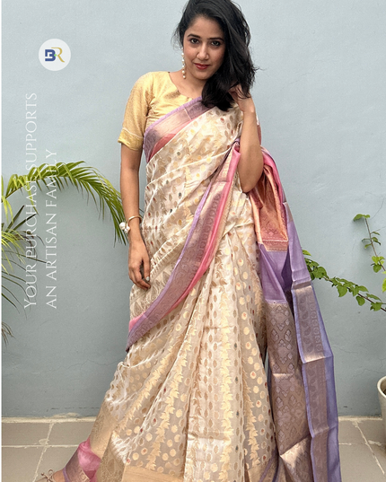 Vraj Sundari Banarasi Silk Saree
