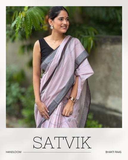 Radha Mohan Mauve Handloom Saree