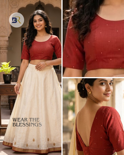Radha Madhuri Cotton Silk Blouse