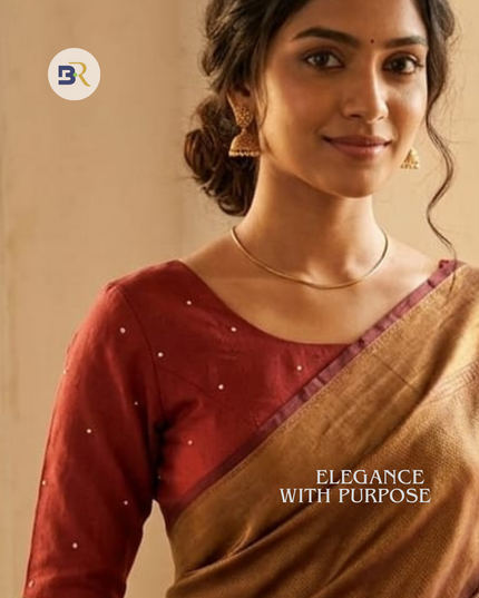 Radha Madhuri Cotton Silk Blouse