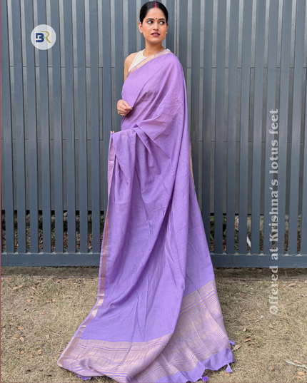 Priya Kunj Mauve Banarasi Saree