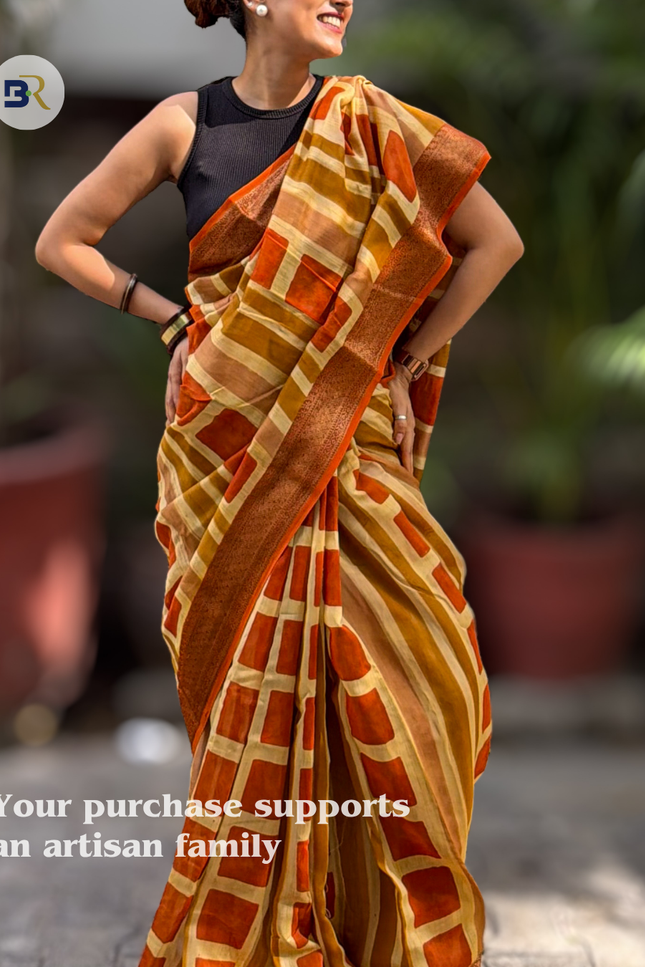 Nitya Kishori Pure Chanderi Silk Saree