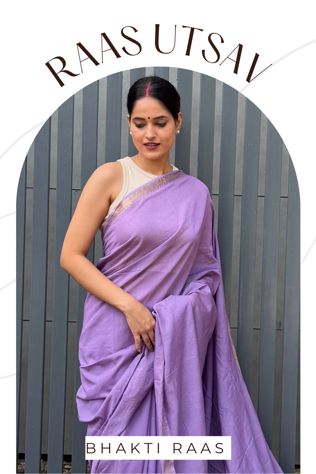 Priya Kunj Mauve Banarasi Saree