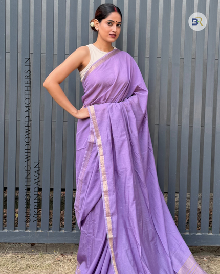 Priya Kunj Mauve Banarasi Saree