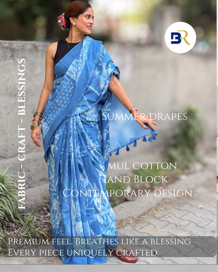 Yamuna Tira Vilasa Mul Cotton Saree