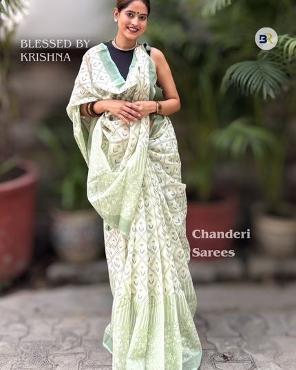 Chandramukhi Krishna Mul Chanderi Saree