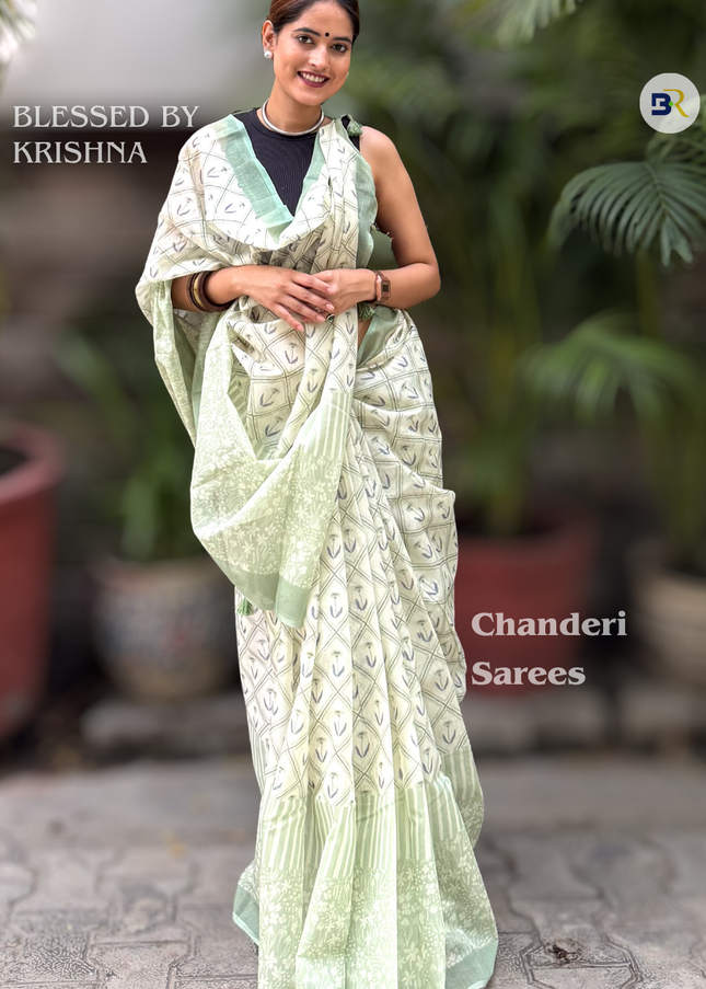 Chandramukhi Krishna Mul Chanderi Saree