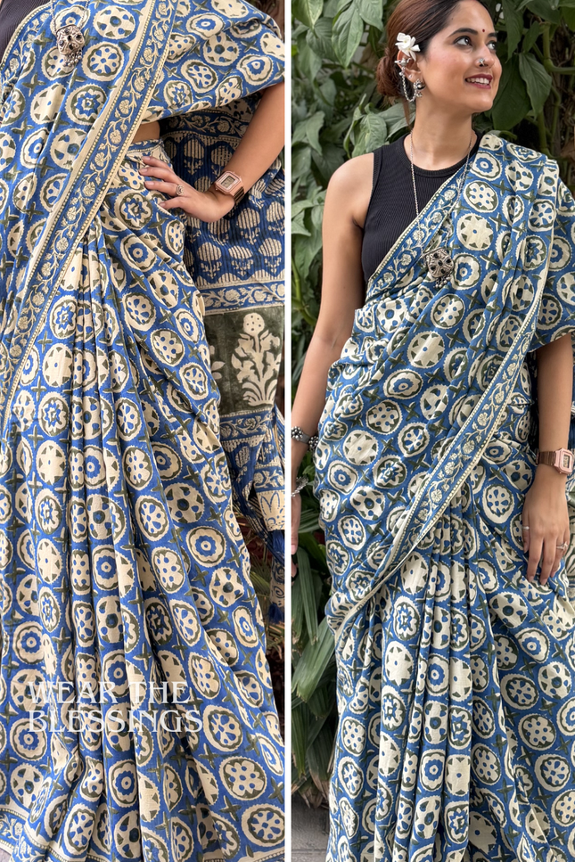 Krishna Jambavati Mul Cotton Saree