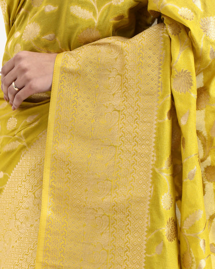 Radha's Radiance Mehandi Banarasi Saree