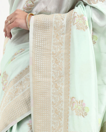 Grace Mint Banarasi Silk Saree